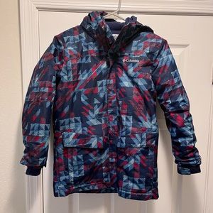 Columbia kids Interchange coat with Omni heat fleece liner Omnitech 10/12 Medium